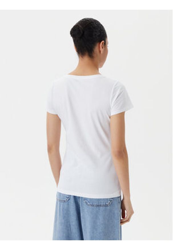 Liu Jo Beachwear T-Shirt VA5154 JS003 Biały Regular Fit. Kolor: biały. Materiał: bawełna