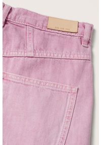 mango - Mango jeansy Aimee damskie high waist. Stan: podwyższony. Kolor: różowy #6