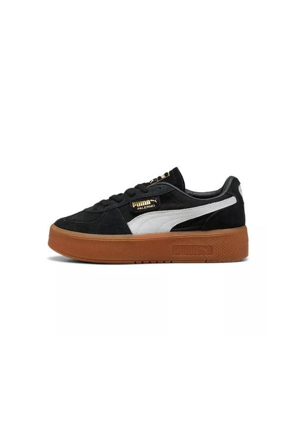 Buty Palermo Elevata Wns Puma Black-Gum. Kolor: wielokolorowy, biały, czarny. Materiał: guma. Sezon: lato. Sport: turystyka piesza