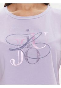 Liu Jo Sport T-Shirt TA4136 JS003 Fioletowy Regular Fit. Kolor: fioletowy. Materiał: bawełna. Styl: sportowy