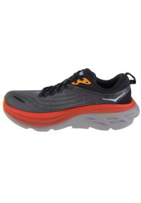 HOKA - Buty Hoka Bondi 8 1123202-ACTL szare. Kolor: szary. Materiał: mesh. Szerokość cholewki: normalna #5