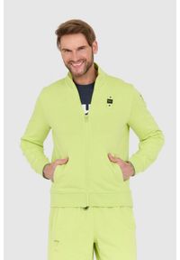 Blauer USA - BLAUER Zielona męska rozpinana bluza, Rozmiar XXL. Kolor: zielony
