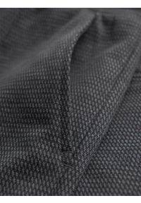 Ombre Clothing - Męskie krótkie spodenki na gumce ze strukturalnej dzianiny – grafitowe V3 OM-SRCS-0177 - XXL. Okazja: na co dzień. Kolor: szary. Materiał: dzianina. Długość: krótkie. Styl: klasyczny, casual #7