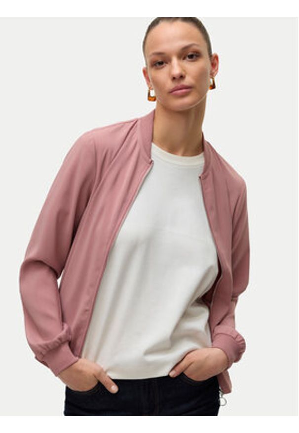 Vero Moda Kurtka bomber Vmcoco L/S Bomber Noos 10245734 Różowy Regular Fit. Kolor: różowy. Materiał: syntetyk