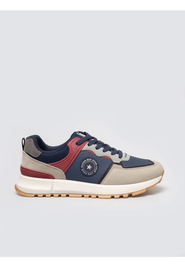 Big-Star - Sneakersy męskie sportowe granatowe SS174061 403. Kolor: niebieski. Materiał: syntetyk, materiał