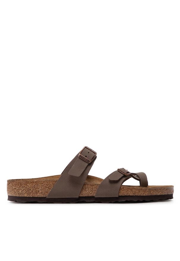 Birkenstock Japonki Mayari 0071061 Brązowy. Kolor: brązowy. Materiał: skóra