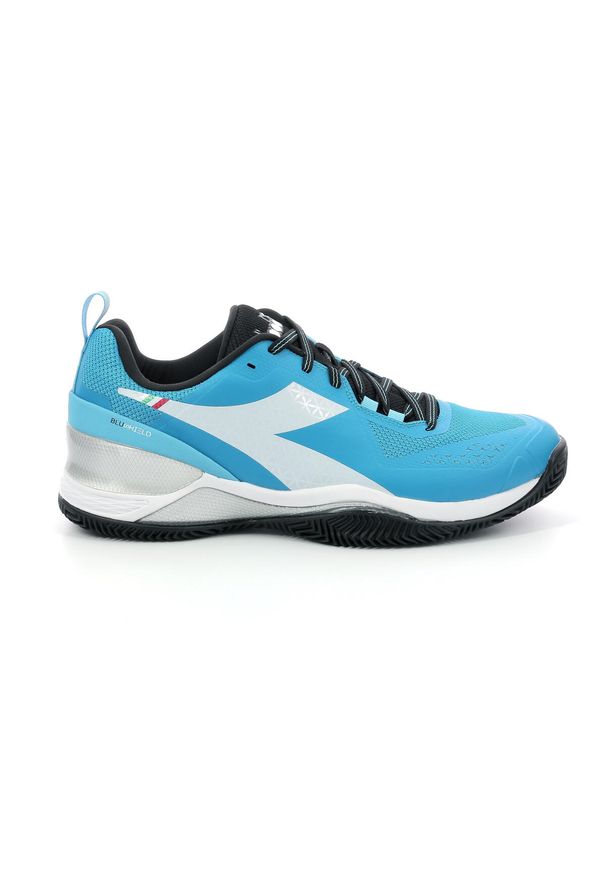 Buty tenisowe męskie Diadora Blushield Torneo clay. Kolor: biały, wielokolorowy, niebieski, czarny. Sport: tenis