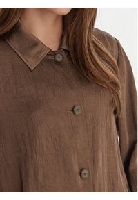 Marella Koszula Albatro 2613041045 Brązowy Regular Fit. Kolor: brązowy. Materiał: acetat #3