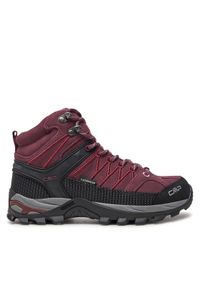 CMP Trekkingi Rigel Mid Wmn Trekking Shoes Wp 3Q12946 Bordowy. Kolor: czerwony. Materiał: zamsz, skóra