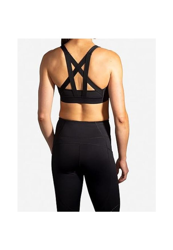 Top do biegania damski Brooks Drive Plunge Run. Kolor: czarny. Sport: bieganie