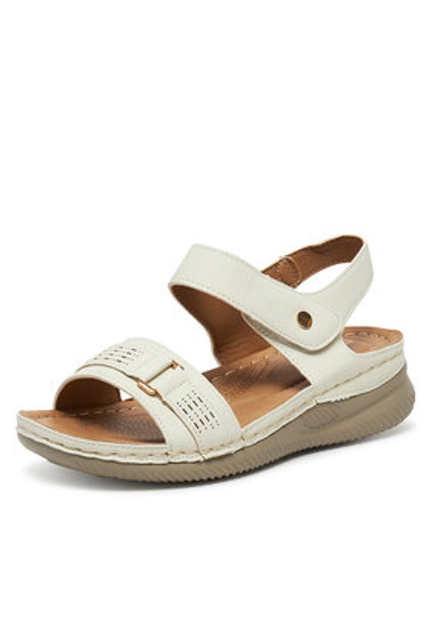 Clara Barson Sandały WYL05010-09 Écru. Materiał: syntetyk