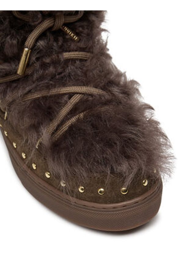 Inuikii Śniegowce Long Curly 75202-051 Szary. Kolor: szary. Materiał: zamsz, skóra