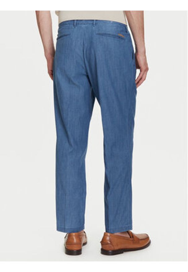 Baldessarini Chinosy B1 19127.1366 Niebieski Regular Fit. Kolor: niebieski. Materiał: bawełna