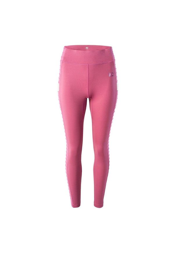 IQ - Damskie Legginsy Shoa. Kolor: fioletowy, pomarańczowy, różowy, wielokolorowy. Sport: bieganie
