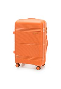 Wittchen - Zestaw jednokolorowych walizek z polipropylenu. Kolor: pomarańczowy. Styl: elegancki #7