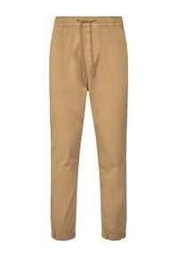 Tommy Jeans Joggery Austin DM0DM20283 Beżowy Slim Fit. Kolor: beżowy. Materiał: bawełna