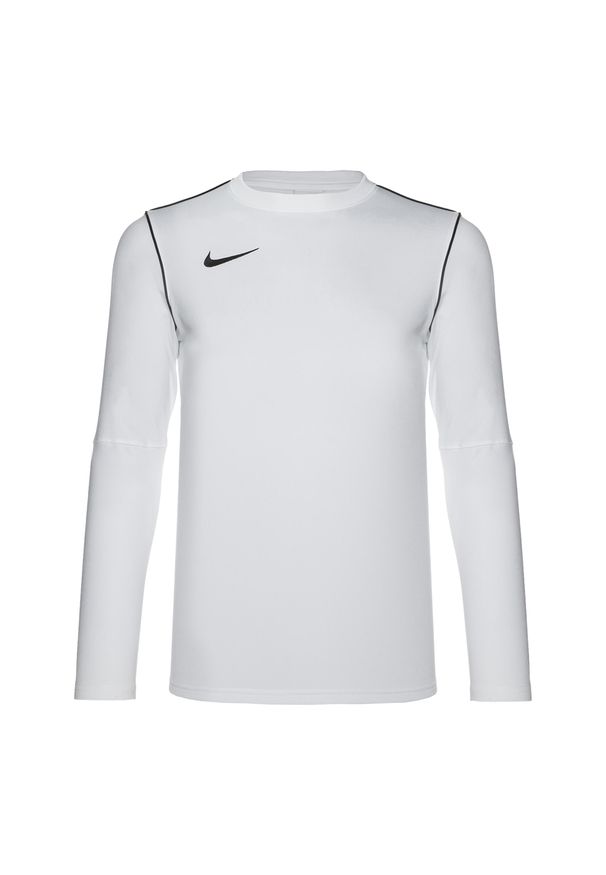 Longsleeve piłkarski męski Nike Dri-FIT Park 20 Crew. Kolor: biały. Długość rękawa: długi rękaw. Technologia: Dri-Fit (Nike). Sport: piłka nożna