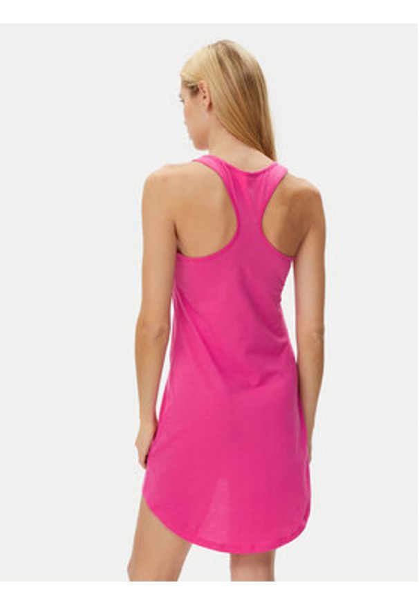 Guess Sukienka codzienna E3GP03 JA914 Różowy Regular Fit. Okazja: na co dzień. Kolor: różowy. Materiał: bawełna. Typ sukienki: proste. Styl: casual