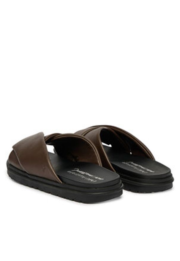 EMU Australia Klapki Selene W13309 Brązowy. Kolor: brązowy. Materiał: skóra