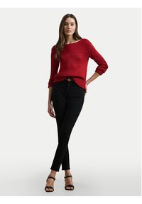 Lauren Ralph Lauren - LAUREN RALPH LAUREN Sweter 200909317006 Czerwony Relaxed Fit. Kolor: czerwony. Materiał: bawełna #5