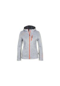 PEAK MOUNTAIN - Kurtka polarowa damska Peak Mountain Alaine. Kolor: szary. Materiał: polar. Sezon: zima. Sport: narciarstwo #1