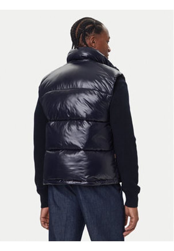 Save The Duck Kamizelka D81382U LOVE21 Granatowy Regular Fit. Kolor: niebieski. Materiał: syntetyk