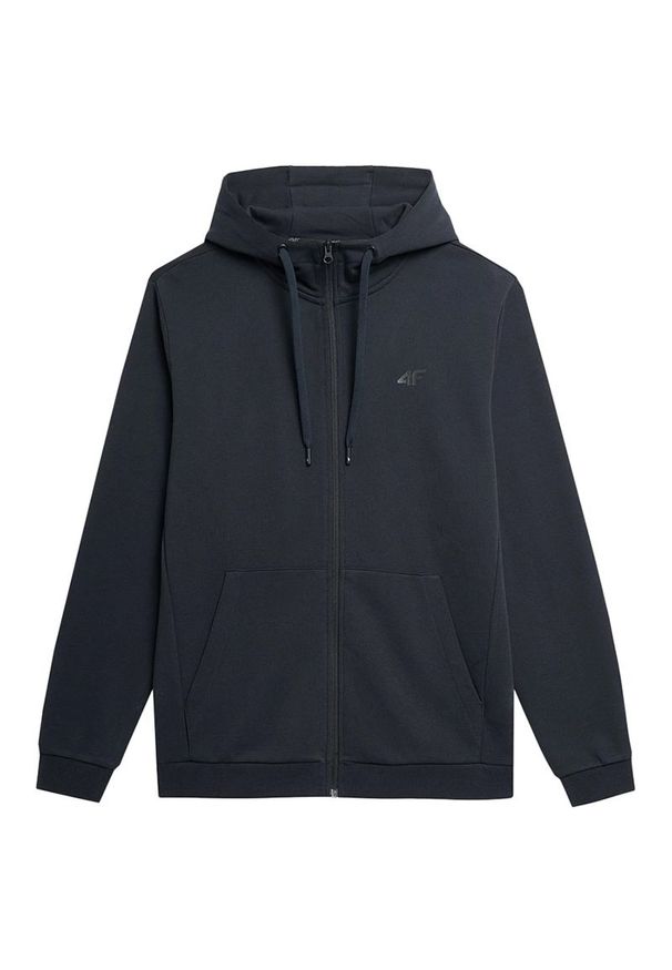 4f - Bluza 4F H4Z22BLM35330S - granatowa. Typ kołnierza: kaptur. Kolor: niebieski. Materiał: materiał, bawełna, poliester. Styl: klasyczny
