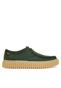 Clarks Półbuty Torhill Lo 26186160 Zielony. Kolor: zielony. Materiał: materiał #2