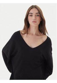 Kontatto Sweter 3M0815C Czarny Relaxed Fit. Kolor: czarny. Materiał: syntetyk #5