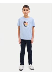 Jack&Jones Junior T-Shirt Palm 12269922 Błękitny Regular Fit. Kolor: niebieski. Materiał: bawełna #4