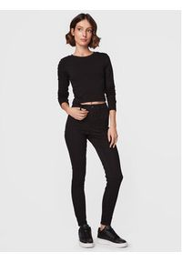 Gina Tricot Bluzka Matilda 17618 Czarny Slim Fit. Kolor: czarny. Materiał: bawełna #4