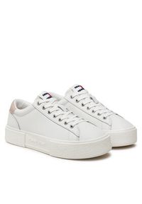 Tommy Jeans Sneakersy Tjw Foxing Flatform Sneaker EN0EN02567 Écru. Materiał: skóra