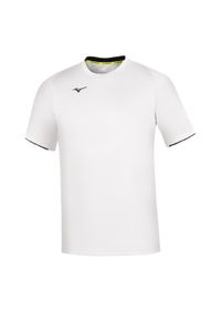Koszulka Mizuno Core. Kolor: biały, niebieski, wielokolorowy. Sport: fitness