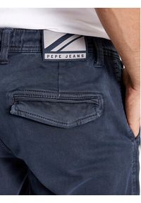 Pepe Jeans Spodnie materiałowe Jared PM211604YG7 Granatowy Regular Fit. Kolor: niebieski. Materiał: bawełna #3