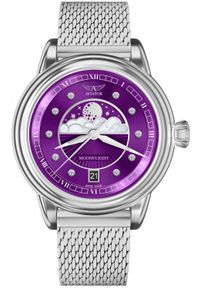 AVIATOR - Zegarek damski Aviator V.1.33.0.361.5 srebrny. Kolor: srebrny #1