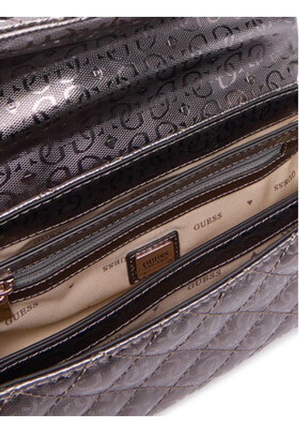 Guess Torebka 179129 Srebrny. Kolor: srebrny. Materiał: skórzane