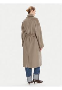 Weekend Max Mara Płaszcz wełniany Resina 2525016031 Brązowy Regular Fit. Kolor: brązowy. Materiał: wełna #2
