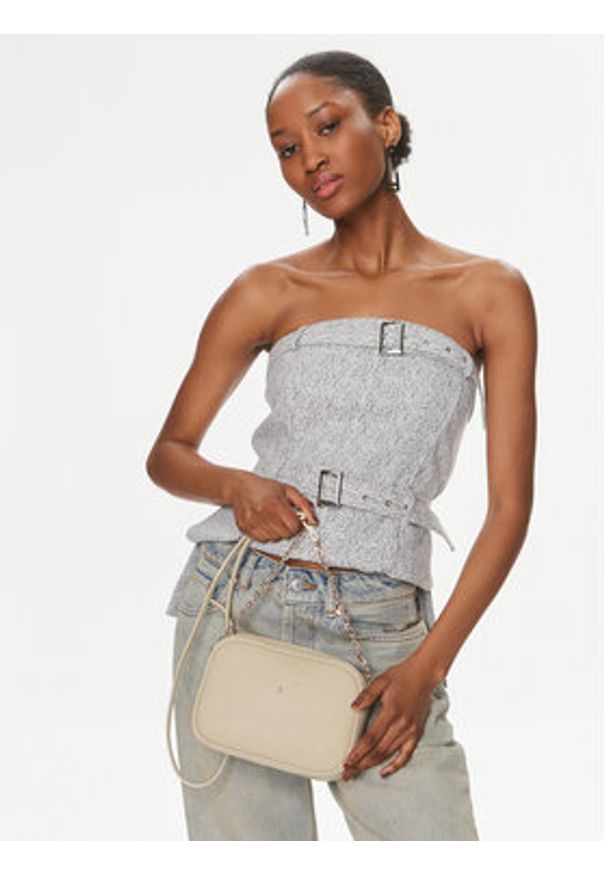 Patrizia Pepe Torebka 8B0071/E043-W338 Écru. Materiał: skórzane