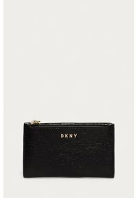 DKNY - Dkny - Portfel skórzany R92Z3C08. Kolor: czarny. Materiał: skóra. Wzór: gładki #1