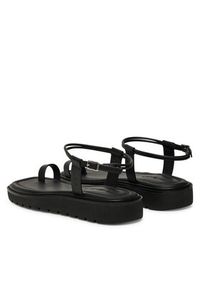 Calvin Klein Jeans Sandały Rope Toe Post Sandal Lth Mg YW0YW01893 Czarny. Kolor: czarny. Materiał: skóra #2