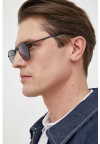 Ray-Ban okulary przeciwsłoneczne New Round 0RB3637.002/G147 kolor czarny. Kształt: okrągłe. Kolor: czarny #6