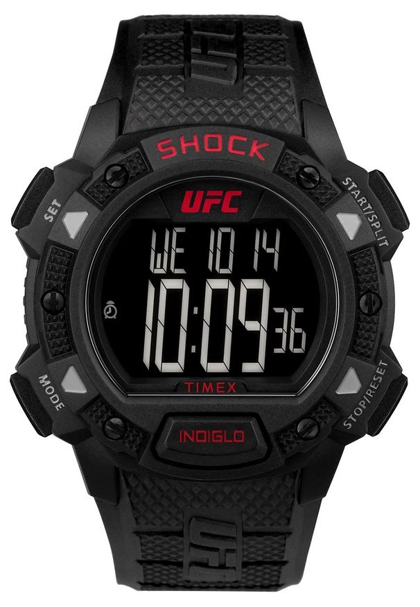 Timex - Zegarek Męski TIMEX UFC Core TW4B27400. Rodzaj zegarka: cyfrowe. Materiał: tworzywo sztuczne, akryl