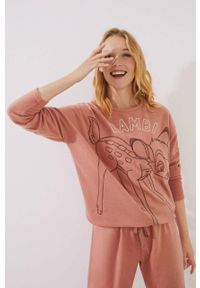 Women Secret - women'secret piżama Disney damska kolor różowy 3135196. Kolor: różowy. Wzór: motyw z bajki #2