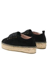 Manebi Espadryle Lace-Up Espadrilles K 1.0 E0 Czarny. Kolor: czarny. Materiał: zamsz, skóra #6