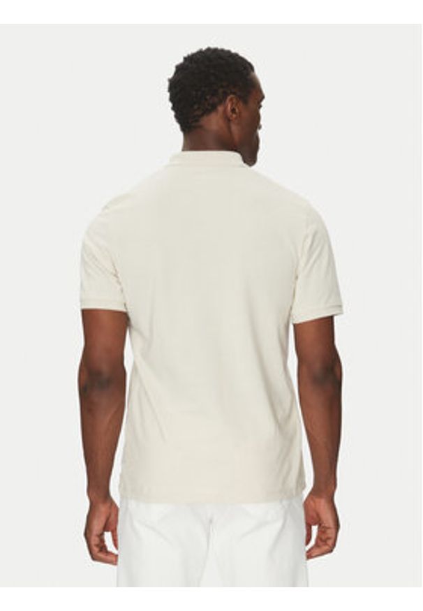 Jack & Jones - Jack&Jones Polo Kane 12270150 Beżowy Regular Fit. Typ kołnierza: polo. Kolor: beżowy. Materiał: bawełna, syntetyk