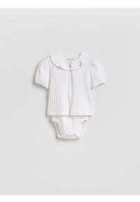 Reserved - Dzianinowy komplet - złamana biel. Materiał: dzianina #1