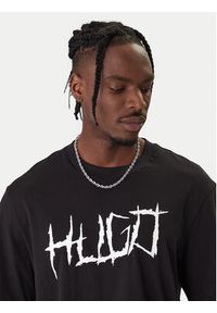 Hugo - HUGO T-Shirt Namerix 50554350 Czarny Regular Fit. Kolor: czarny. Materiał: bawełna #3