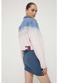 Tommy Jeans kurtka jeansowa damska przejściowa oversize. Materiał: bawełna #4