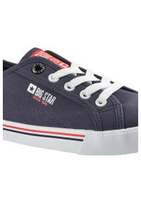 Big-Star - Granatowe Trampki Big Star Damskie Lekkie Półbuty. Okazja: na co dzień, do pracy, na spacer. Kolor: niebieski. Materiał: guma, jeans, materiał. Sezon: lato. Styl: casual, sportowy, klasyczny #5