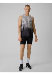 4f - 4F Legginsy kolarki do biegania szybkoschnące męskie - czarne XL. Kolor: czarny. Materiał: materiał, włókno. Sport: bieganie, fitness #1